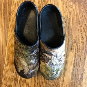 Velvet camouflage Sanita Clogs